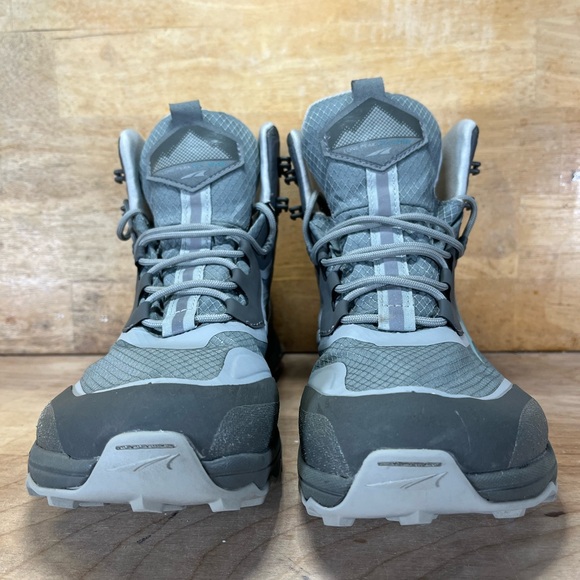Altra Lone Peak All Weather WATERPROOF Womens Size 8.5 Hiking Boots Shoes Gray - Picture 2 of 9